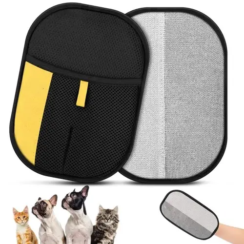 Upgrade Pet Hair Remover Electrostatic Gloves-1pcs，Reusable Pet Hair Removal Glove for Cats & Dogs, Premium Cat & Dog Ha
